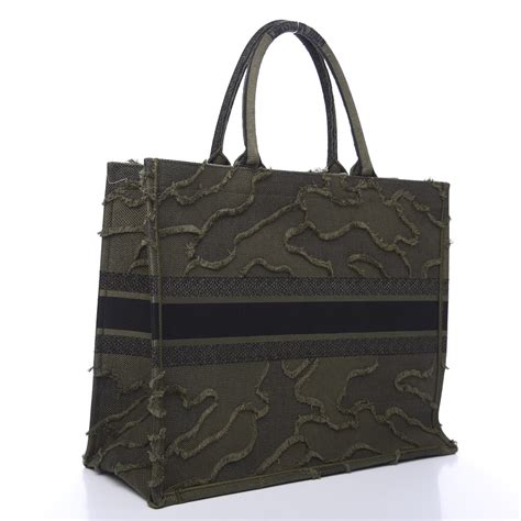 dior camouflage book tote bag